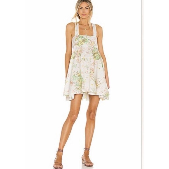 Free People Dresses & Skirts - NWT Let The Sunshine In Printed Mini Dress in Light Combo Free People Medium